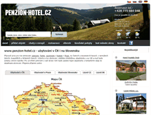 Tablet Screenshot of penzion-hotel.cz