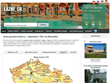 Tablet Screenshot of lazne.penzion-hotel.cz